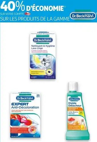 Auchan Dr.beckmann bon plan sur les produits de la gamme dr.beckmann offre