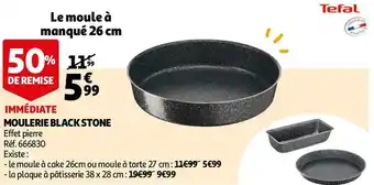 Auchan Tefal. moulerie black stone offre