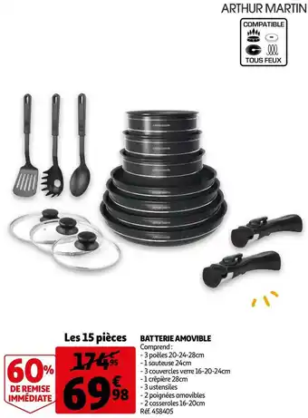 Auchan Batterie amovible offre