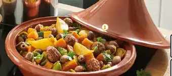 Auchan Tajine en terre cuite offre