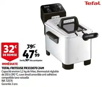 Auchan Tefal tefal friteuse fr333070 24m offre