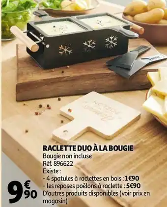 Auchan Raclette duo à la bougie offre