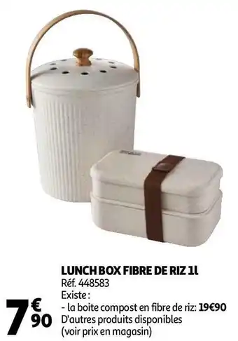 Auchan Lunch box fibre de riz 1l offre