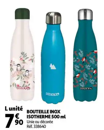 Auchan Bouteille inox isotherme 500 ml offre