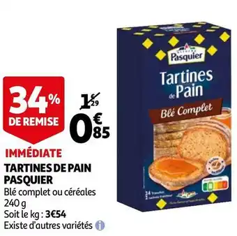 Pasquier tartines de pain