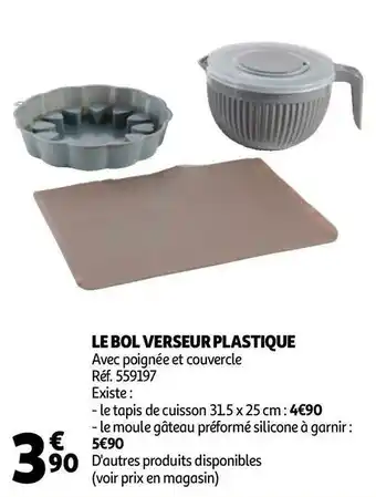 Auchan Le bol verseur plastique offre