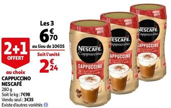 Auchan Nescafé cappuccino offre