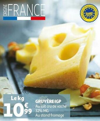 Auchan Gruyère igp offre