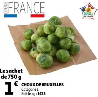 Auchan Choux de bruxelles offre