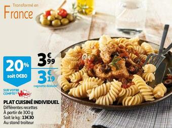 Auchan Plat cuisiné individuel offre