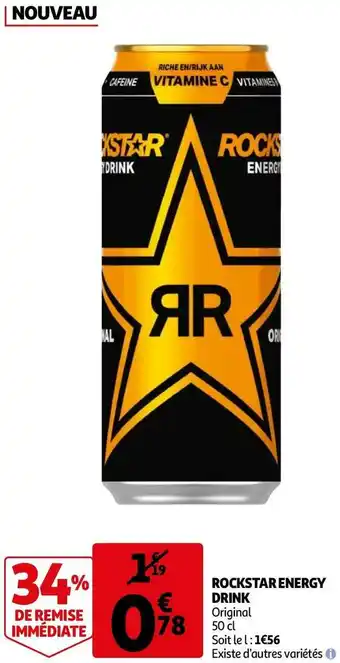 Auchan Rockstar rockstar energy drink offre