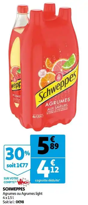Auchan Schweppes schweppes offre