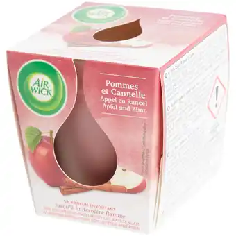 Air wick bougie parfumée air wick pomme et cannelle