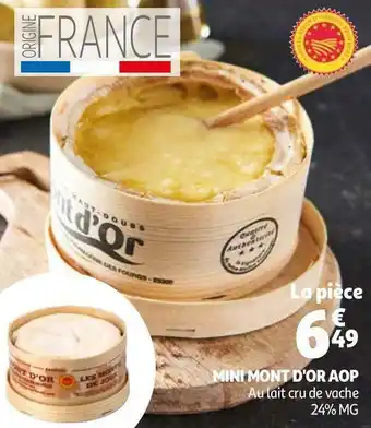 Auchan Mini mont d'or aop offre
