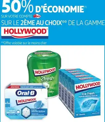 Auchan Hollywood bon plan sur la gamme hollywood offre