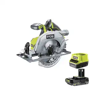 Bricomarché Pack ryobi scie circulaire r18cs7-0 - 18v oneplus brushless - 1 batterie 2.0ah - 1 chargeur rapide offre