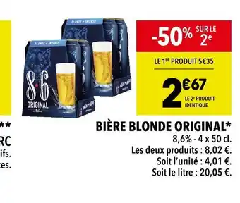 8.6 bière blonde original