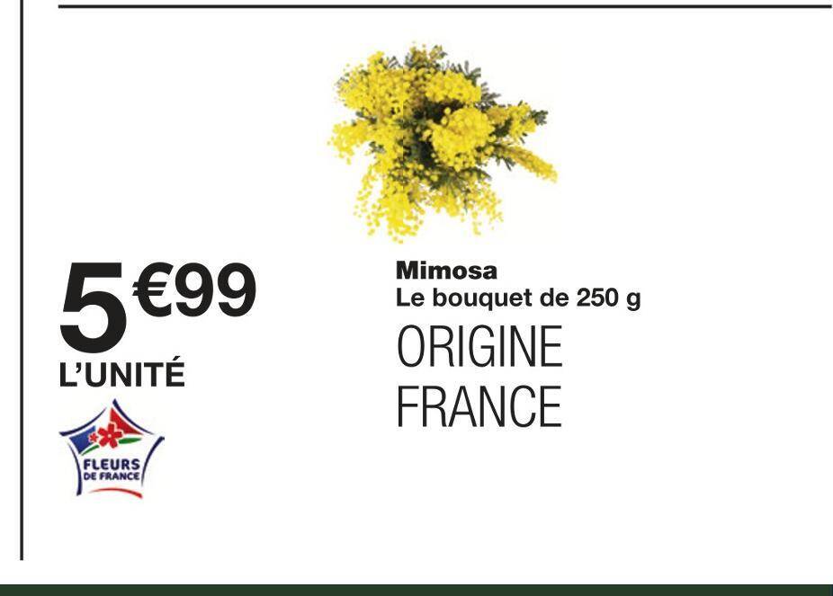 Promo Mimosa chez Monoprix