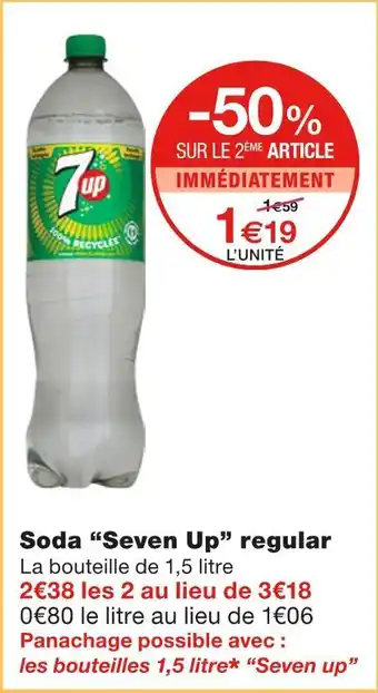 Monoprix Seven up soda regular offre