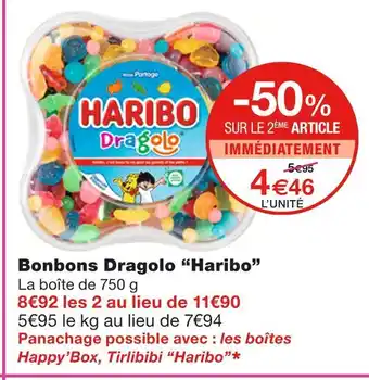 Monoprix Haribo bonbons dragolo offre