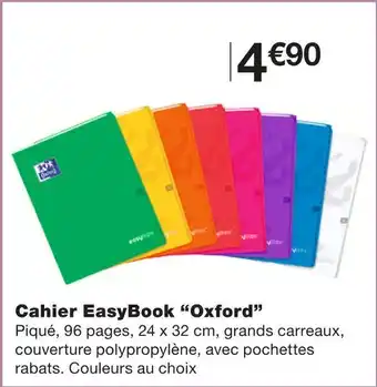 Monoprix Oxford cahier easybook offre