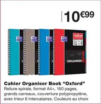 Monoprix Oxford cahier organiser book offre