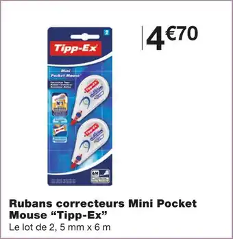 Monoprix Tipp-ex rubans correcteurs mini pocket mouse offre