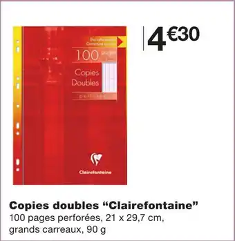 Monoprix Clairefontaine copies doubles offre