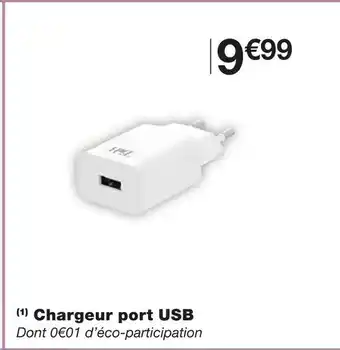 Monoprix Chargeur port usb offre