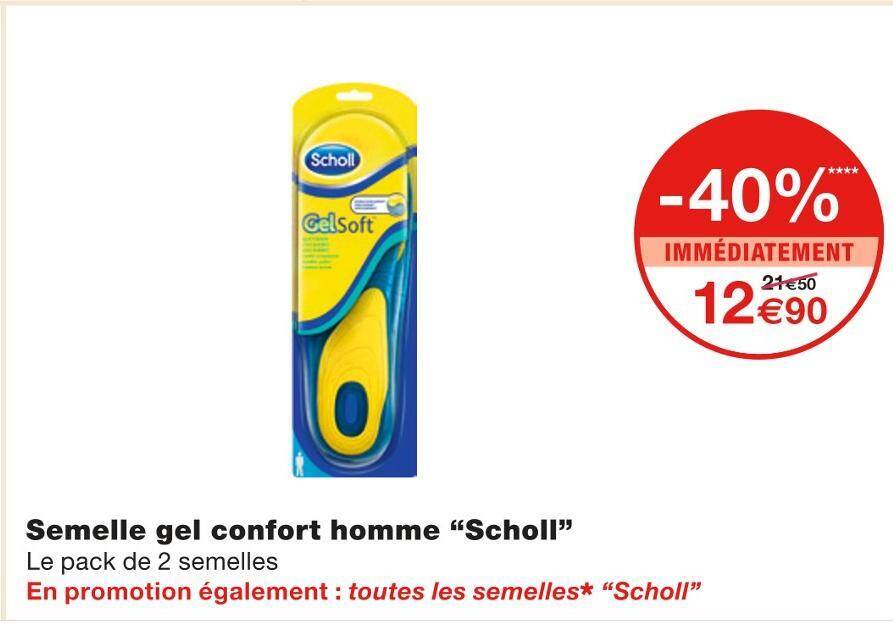 scholl semelle gel talon
