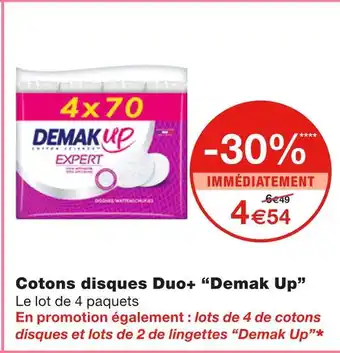 Monoprix Demak up cotons disques duo+ offre