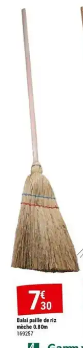Balai paille de riz