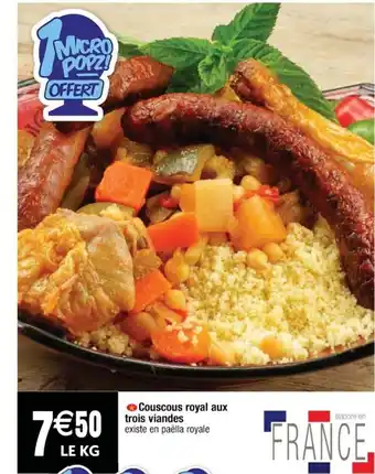 Cora x Carrefour Couscous royal aux trois viandes offre