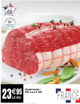 Viande bovine : filet