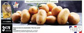 Cora x Carrefour Pomme de terre de consommation offre