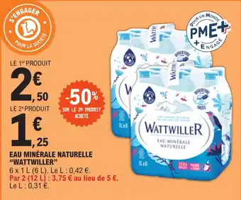 E.Leclerc Express EAU MINÉRALE NATURELLE "WATTWILLER" offre