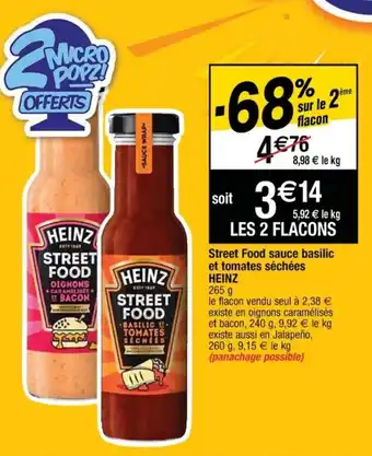 Cora x Carrefour Street food sauce basilic et tomates séchées offre