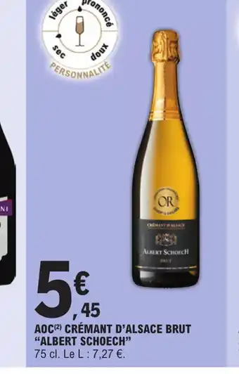 E.Leclerc Express AOC CRÉMANT D'ALSACE BRUT offre