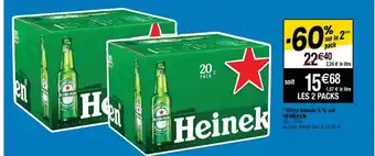 Cora x Carrefour Bière blonde 5% vol. HEINEKEN offre