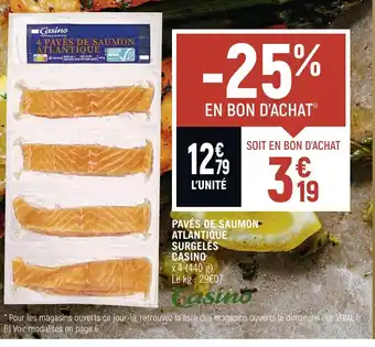 Vival PAVÉS DE SAUMON ATLANTIQUE SURGELES offre