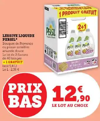 Hyper U LESSIVE LIQUIDE PERSIL offre