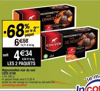Cora x Carrefour Mignonnettes noir de noir offre
