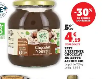 Hyper U Pate a tartiner chocolat noisette offre