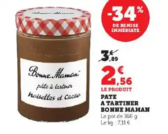 Hyper U PATE A TARTINER BONNE MAMAN offre