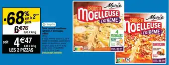 Cora x Carrefour Pizza crousti mœlleuse extrême 4 fromages offre