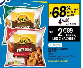 Cora x Carrefour Potatoes l'original MCCAIN offre