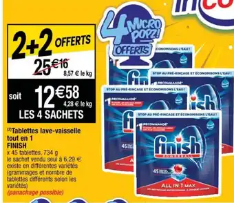 Tablettes lave-vaisselle tout en 1