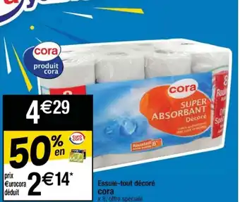 Cora x Carrefour Essuie-tout décoré cora offre