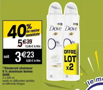 Cora x Carrefour Déodorant atomiseur offre