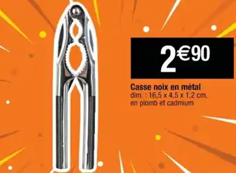Cora x Carrefour Casse noix en métal offre